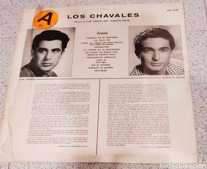Discos de vinilo: LP LOS CHAVALES ON TOUR - Foto 2