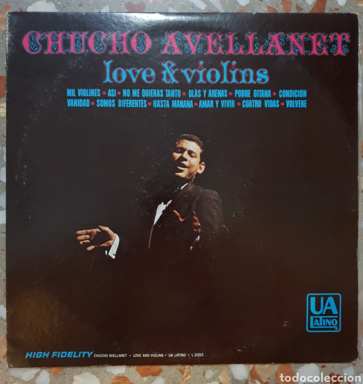 Discos de vinilo: LP CHUCHO AVELLANET LOVE&VIOLINS - Foto 1
