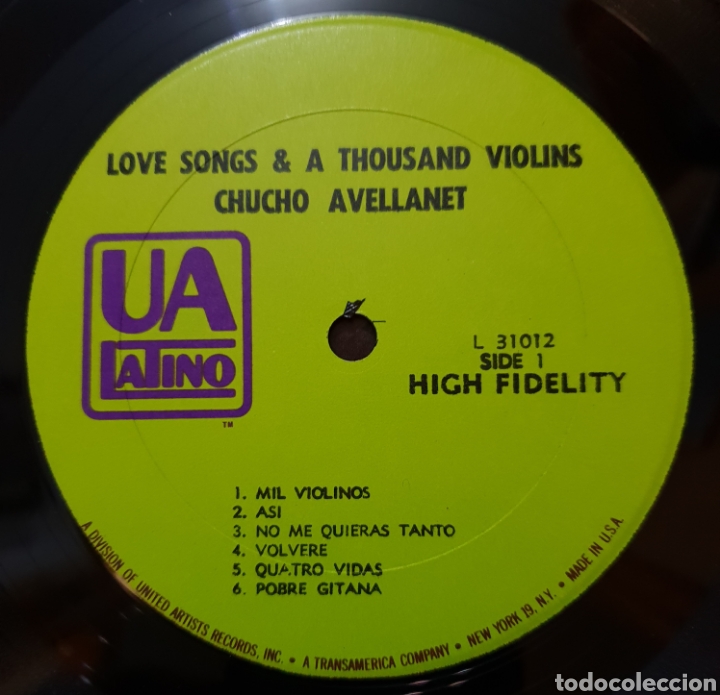 Discos de vinilo: LP CHUCHO AVELLANET LOVE&VIOLINS - Foto 3
