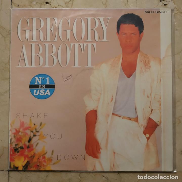 Discos de vinilo: MAXI SINGLE GREGORY ABBOTT - SHAKE YOU DOWN - CBS 1986 - Foto 1