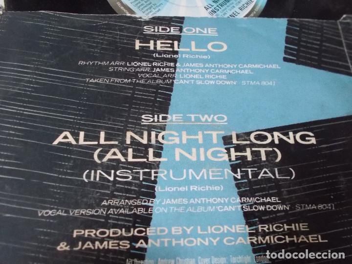 Discos de vinilo: LIONEL RICHIE. HELLO - Foto 2