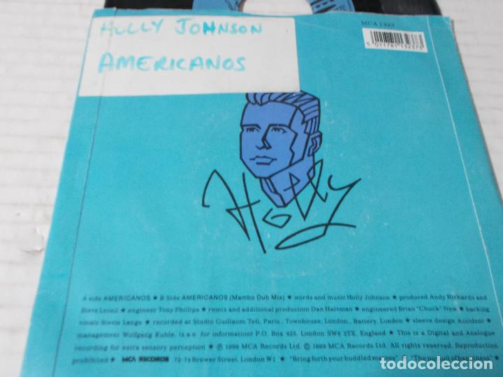 Discos de vinilo: HOLLY JOHNSON. AMERICANOS. - Foto 2