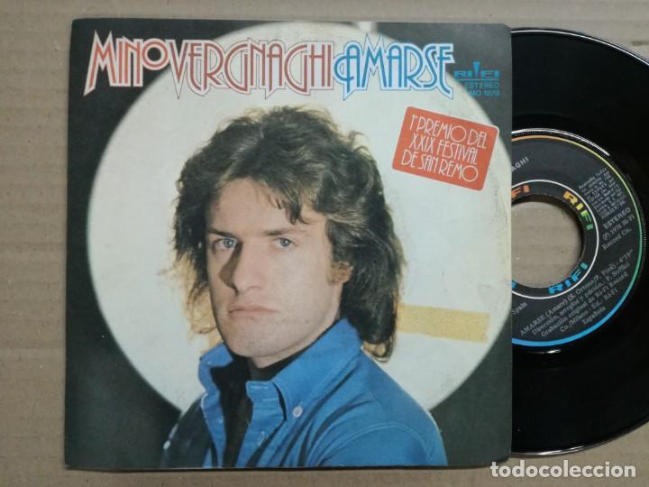 Discos de vinilo: MINO VERGNAGHI, AMARSE (COLUMBIA) SINGLE PROMOCIONAL ESPA&Ntilde;A