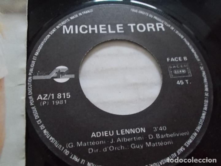 Discos de vinilo: MICHELE TORR. DE L&acute;AMOUR. ADIEU LENNON - Foto 2
