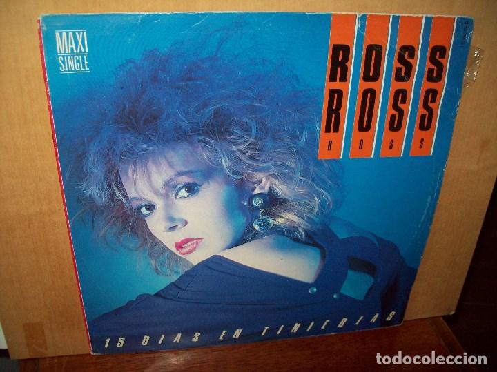 Discos de vinilo: ROSS  -  15  DIAS  EN  TINIEBLAS  -MAXI  SINGLE - Foto 1