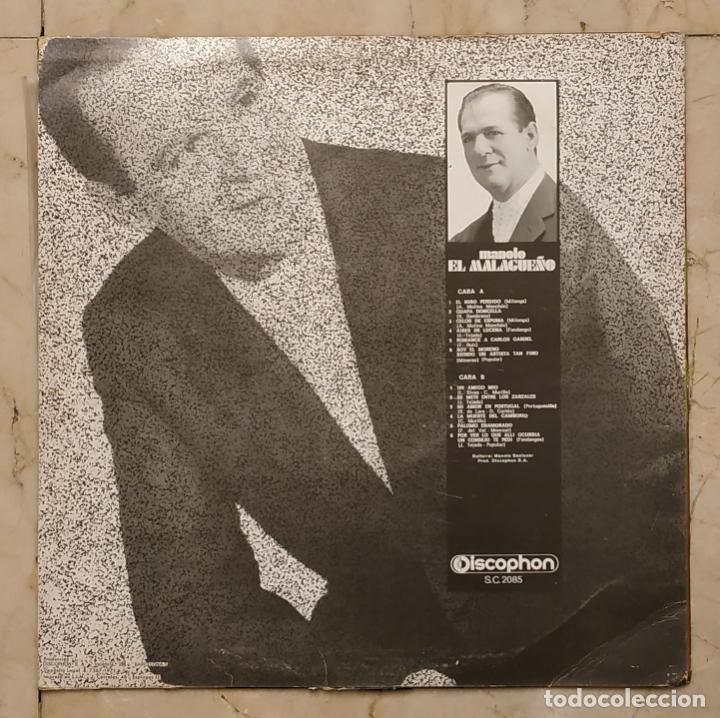 Discos de vinilo: LP MANOLO EL MALAGUE&Ntilde;O - DISCOPHON 1971 - Foto 5
