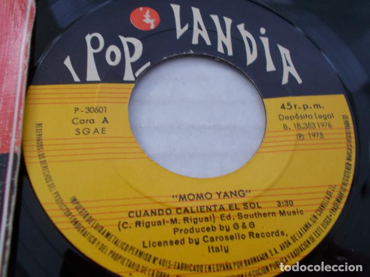 Discos de vinilo: MOMO YANG, CUANDO CALIENTA EL SOL. - Foto 2
