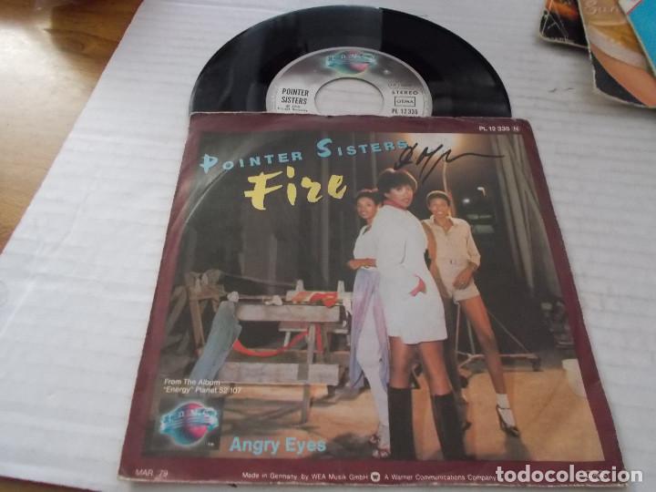 Discos de vinilo: POINTER SISTER. FIRE. ANGRY EYES - Foto 1