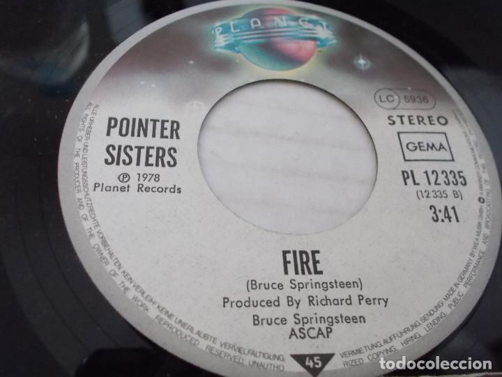 Discos de vinilo: POINTER SISTER. FIRE. ANGRY EYES - Foto 2