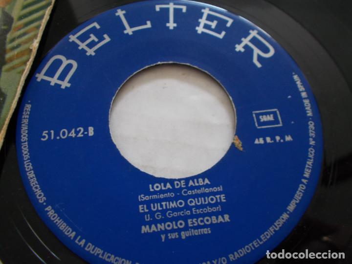 Discos de vinilo: MANOLO ESCOBAR Y SUS GUITARRAS. - Foto 2