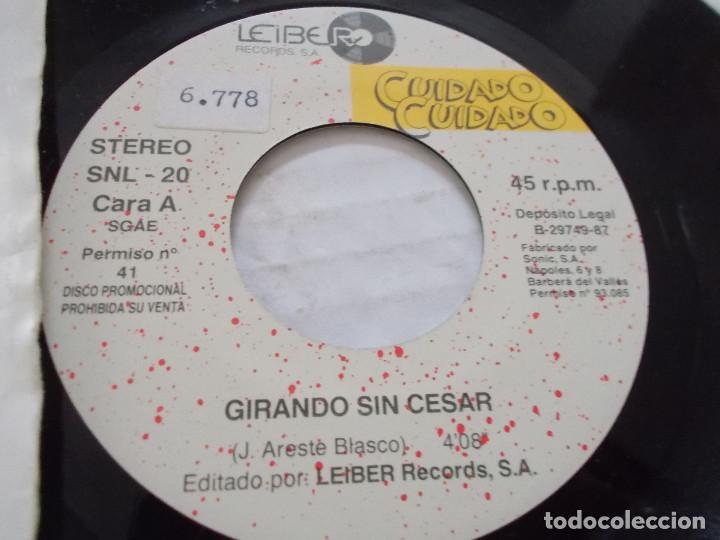 Discos de vinilo: CUIDADO CUIDADO, GIRANDO SIN CESAR. - Foto 2