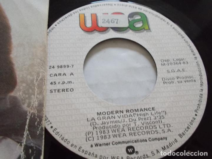 Discos de vinilo: MODERN ROMANCE. LA GRAN VIDA- - Foto 2