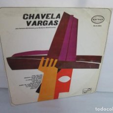Discos de vinilo: CHAVELA VARGAS. CON ANTONIO BRIBIESCA Y SU GUITARRA SENTIMENTAL. LP VINILO ZAFIRO ORFEON 1966