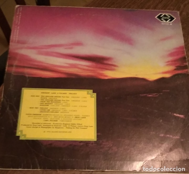 Discos de vinilo: EMERSON LAKE E PALMER - TRILOGY -. 1972 - Foto 2