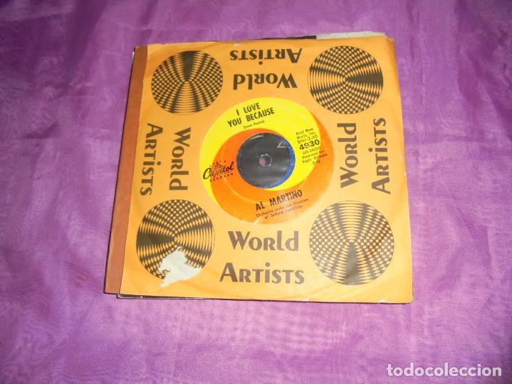 Discos de vinil: AL  MARTINO.  MERRY-GO-ROUND  / I LOVE YOU BECAUSE.  CAPITOL,  EDC. USA . IMPECABLE