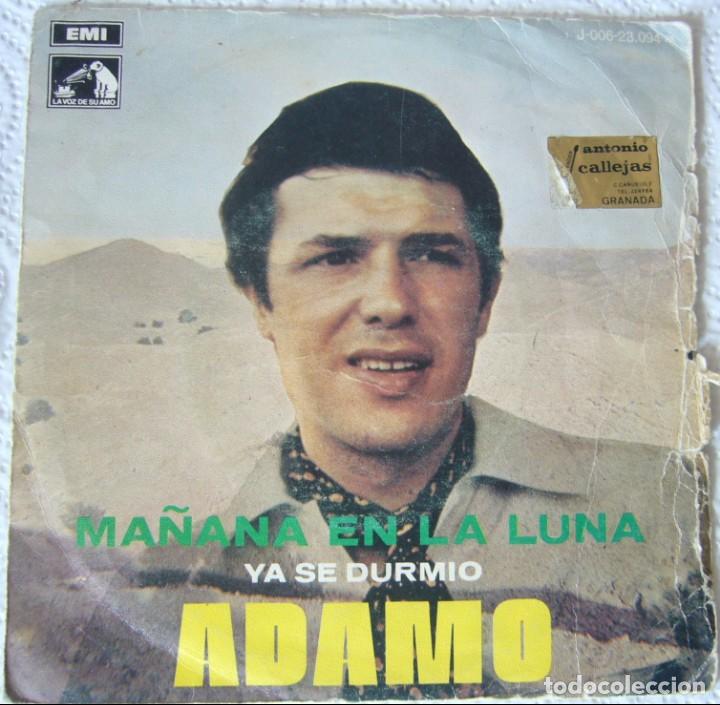 Discos de vinilo: Adamo. Ma&ntilde;ana en la luna. - Foto 1