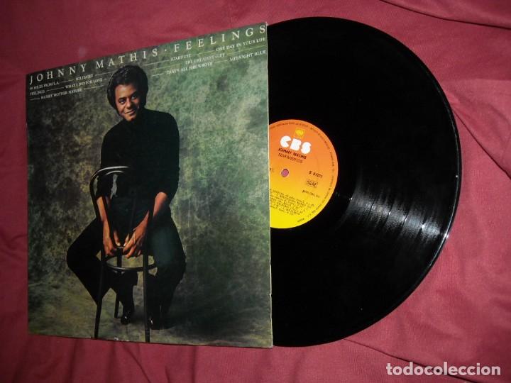 Discos de vinilo: JOHNNY MATHIS - LP FEELINGS CBS SPA 1976 - Foto 1