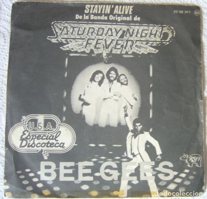 Discos de vinilo: Bee Gees. Stayin alive - Foto 1