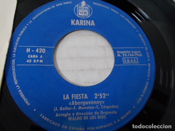 Discos de vinilo: KARINA. LA FIESTA, LAS FLECHAS DEL AMOR. - Foto 2