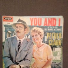 Discos de vinilo: PETULA CLARK: YOU AND I / LOOK AT MINE BANDA SONORA ADIOS MR.CHIPS ZAFIRO 1969. Lote 140720294