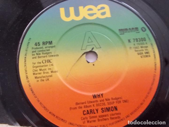 Discos de vinilo: CARLY SIMON. WHY. - Foto 2