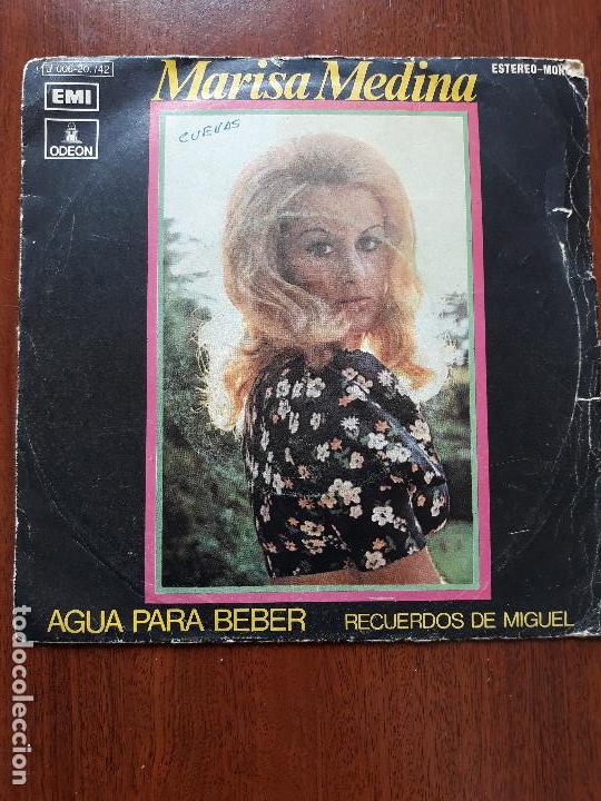 Disques de vinyle: Marisa medina- agua para beber/ recuerdos de miguel- single odeon 1971
