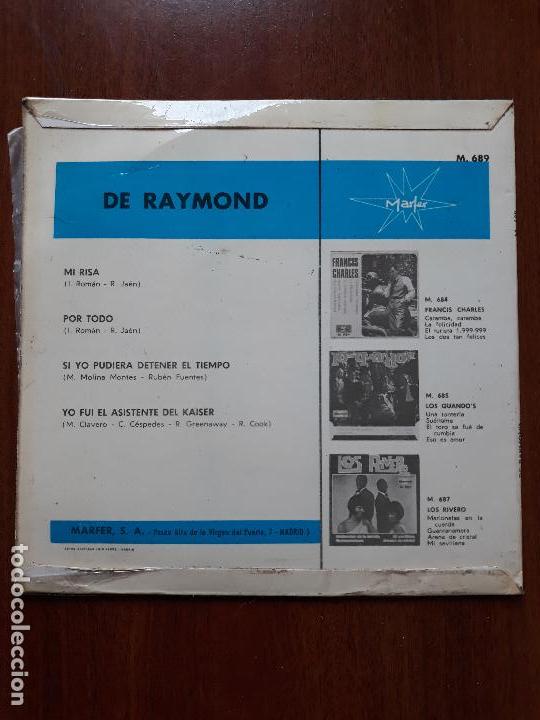 Discos de vinilo: De raymond- mi risa +3- ep marfer 1967 - Foto 2
