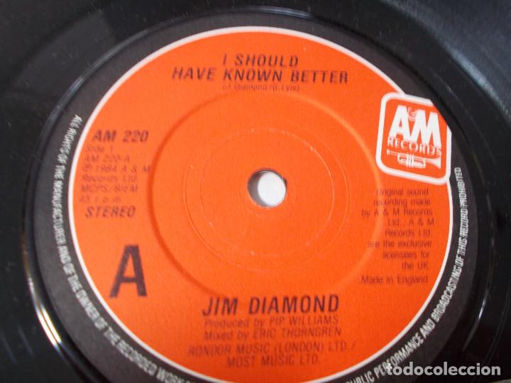 Discos de vinilo: JIM DIAMOND. I SHOULD HAVE KNOWN BETTER. - Foto 2