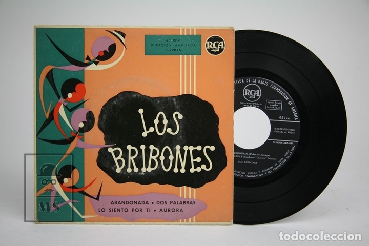 Disques de vinyle: Disco Ep De Vinilo - Los Bribones / Abandonada, Dos Palabras... - RCA - A&ntilde;os 50/60