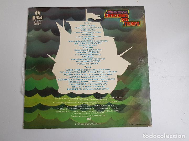 Discos de vinilo: CANCIONES SIN TIEMPO - VINILO - Foto 2