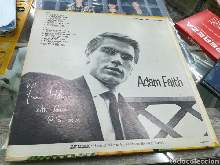 Discos de vinilo: Adam faith lp u.s.a. - Foto 2