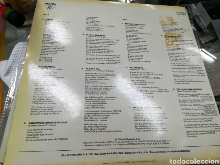 Discos de vinilo: Foofur lp 1988 - Foto 2