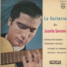 Discos de vinilo: JUANITO SERRANO ( LA GUITARRA DE ) - FANTASIA POR ALEGRIAS - EP DE VINILO DE 1960