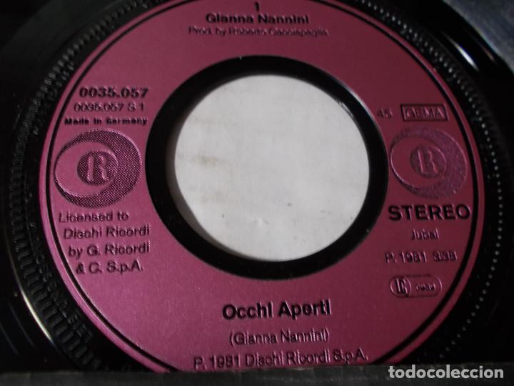 Discos de vinilo: GIANNA NANNINI. OCCHI APERTI. - Foto 2