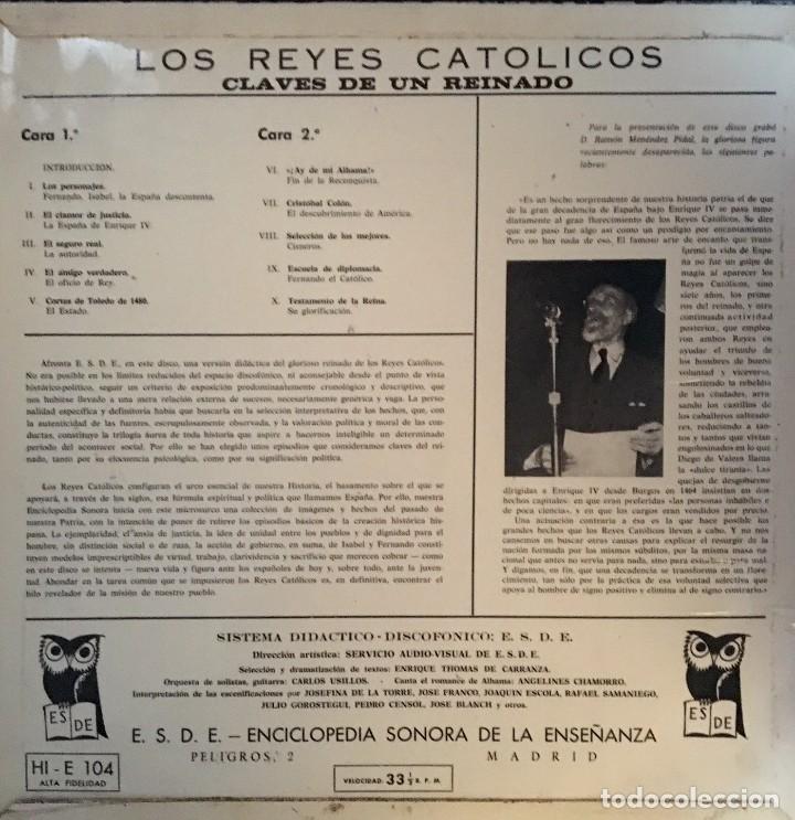 Discos de vinilo: LOS REYES CATÓLICOS - CLAVES DE UN REINADO - 1960 - Foto 2 - 141250690