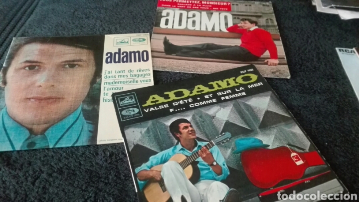 Discos de vinilo: Lote 3 singles ADAMO - Foto 1