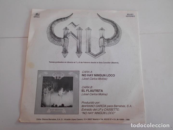 Discos de vinilo: &Ntilde;U-SINGLE NO HAY NINGUN LOCO - Foto 2