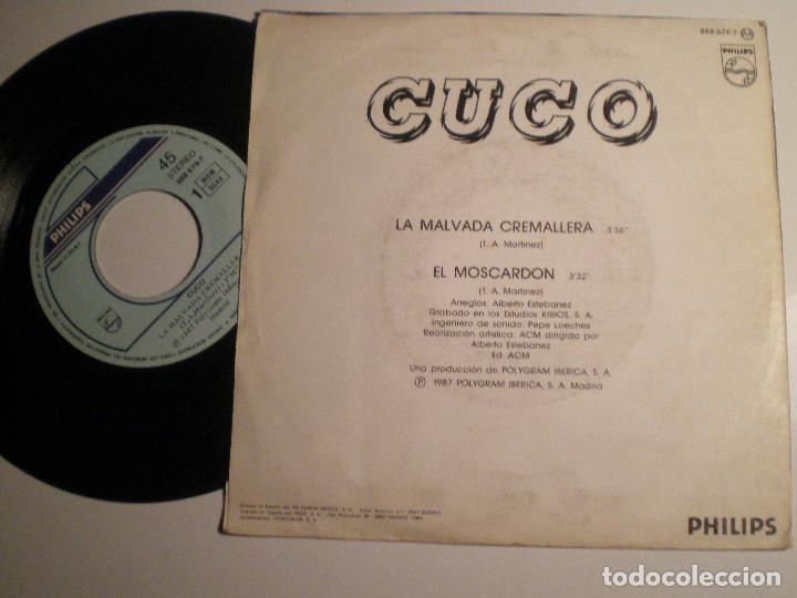 Discos de vinilo: CUCO - La Malvada Cremallera - SINGLE PHILIPS 1987 - Foto 2