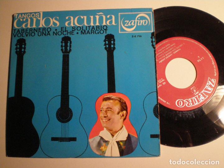 Discos de vinilo: CARLOS ACU&Ntilde;A - EP ZAFIRO 1966 - Foto 1