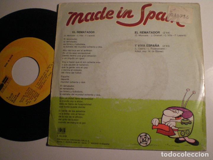 Discos de vinilo: MADE IN SPAIN - SINGLE 1981 - Foto 2