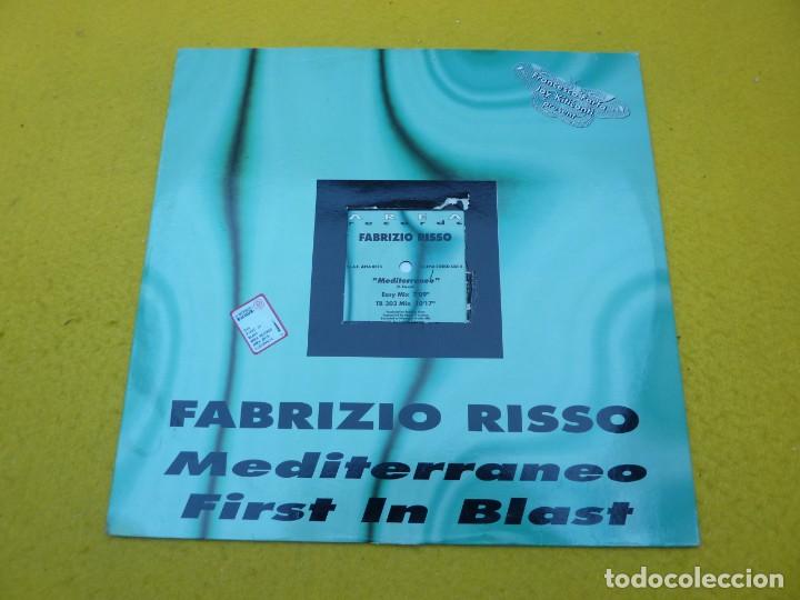 Discos de vinilo: Maxi Single Fabrizio Risso &lrm;&ndash; First In Blast / Mediterraneo  Area Records &ccedil; - Foto 1
