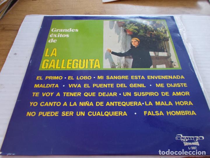 Discos de vinilo: GRANDES EXITOS DE LA GALLEGUITA. - Foto 1