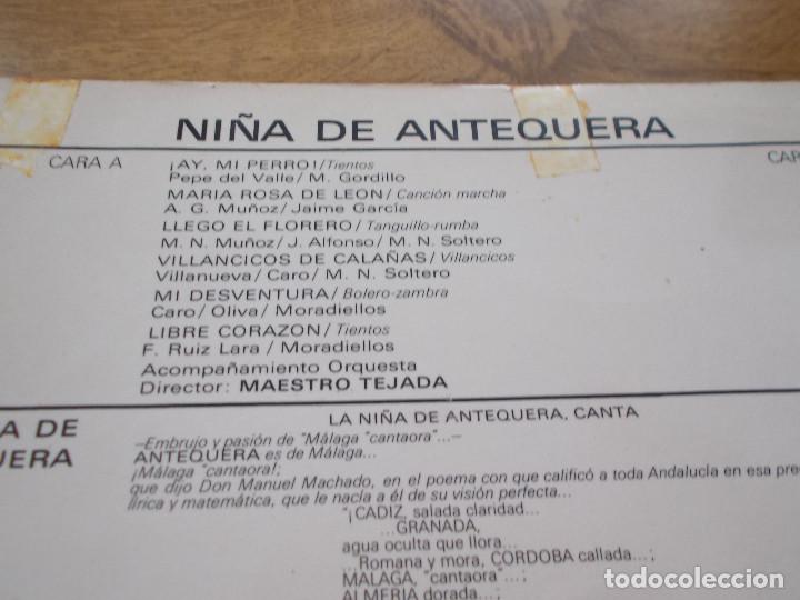 Discos de vinilo: NI&Ntilde;A DE ANTEQUERA, - Foto 2