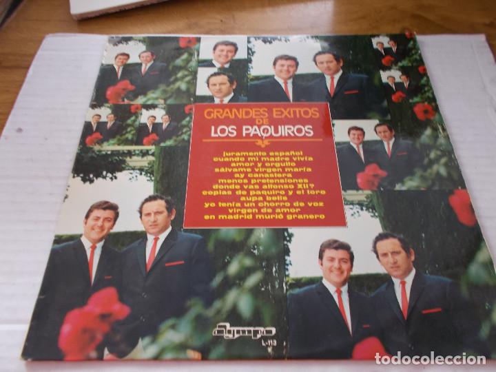 Discos de vinilo: GRANDES EXITOS DE LOS PAQUIROS. - Foto 1