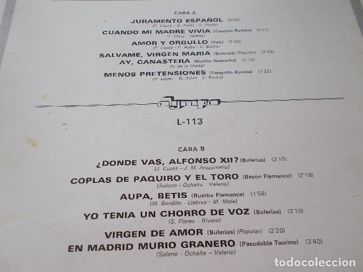 Discos de vinilo: GRANDES EXITOS DE LOS PAQUIROS. - Foto 2