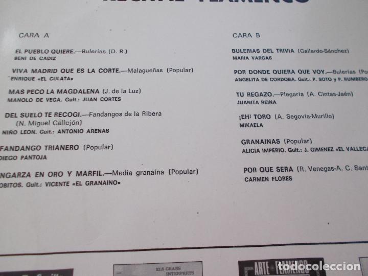 Discos de vinilo: RECITAL FLAMENCO. - Foto 2