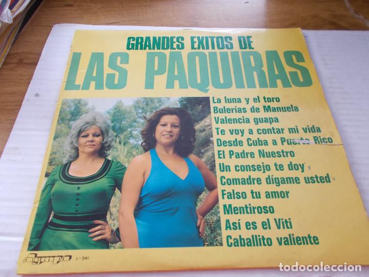 Discos de vinilo: GRANDES EXITOS DE LAS PAQUIRAS. - Foto 1