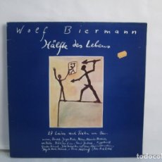 Discos de vinilo: WOEF BIERMANN. HÄLFTE DES LEBENS. LP VINILO. CBS 1979. VER FOTOGRAFIAS ADJUNTAS