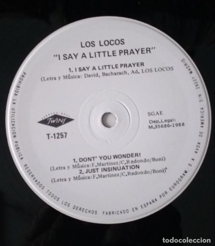 Discos de vinilo: LOS LOCOS - I SAY A LITTLE PRAYER - Foto 3