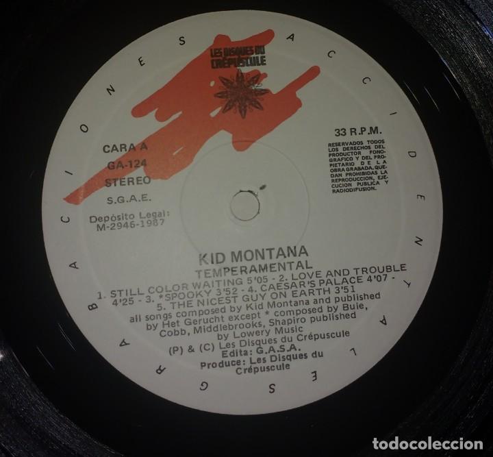 Discos de vinilo: KID MONTANA - TEMPERAMENTAL - Foto 3